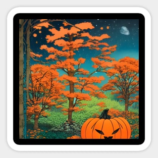 Halloween Pumpkin Fall in Japan Seasonal Feelings Sticker